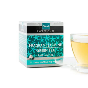 1 caja de 20 sobres cada caja de té verde de Ceilán Sri Lanka suelto saborizado con pétalos de jazmín. Distribuido en Guatemala por Parine SA y vendido por Libre de.